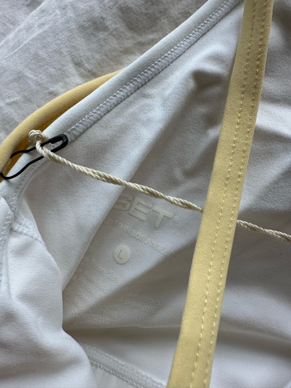 SET Active Yellow Double-Strap Sports Tank - Picture 6 of 6